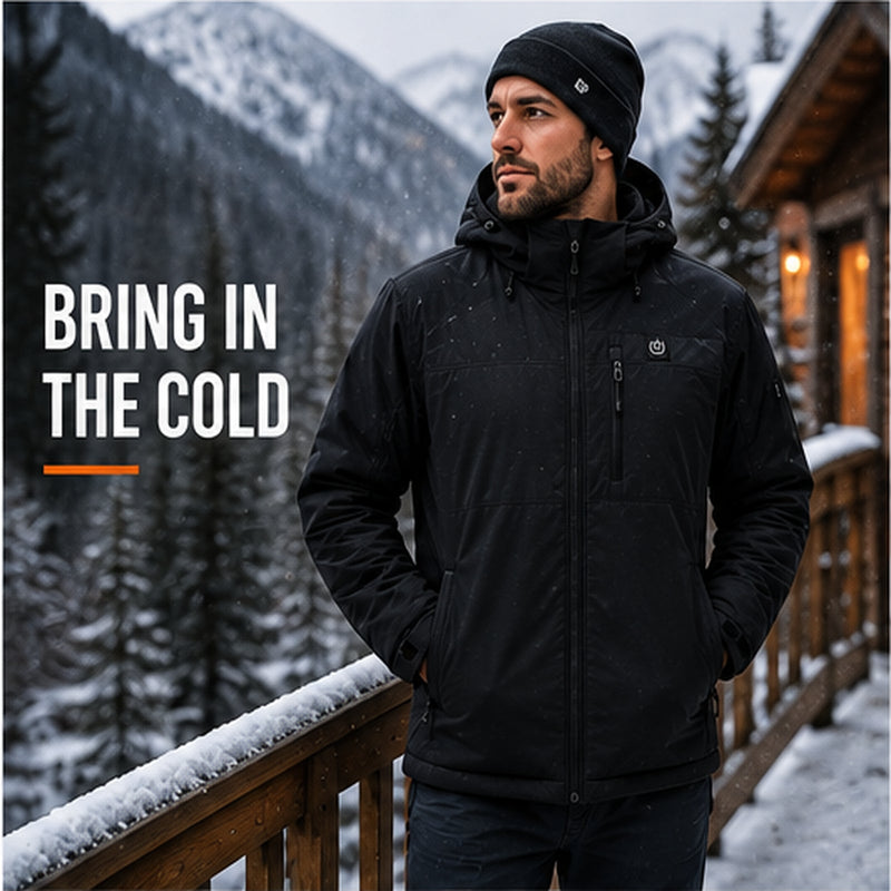 Men’s 17-Zone Hooded Heated Jacket