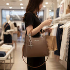Modern Two-Tone Commuter Satchel product image