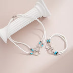 Island Romance Bohemian Beaded Heart Necklace and Bracelet Set product image