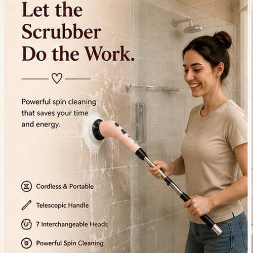7-in-1 Cordless Electric Spin Scrubber - Dawterson