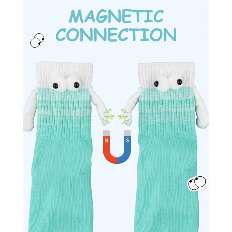 The Perfect Match: "SoleMates" Magnetic Hand-Holding Socks (8-Pack)