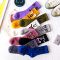 Women's Quirky Face Mid-Calf Socks (7-Pack)