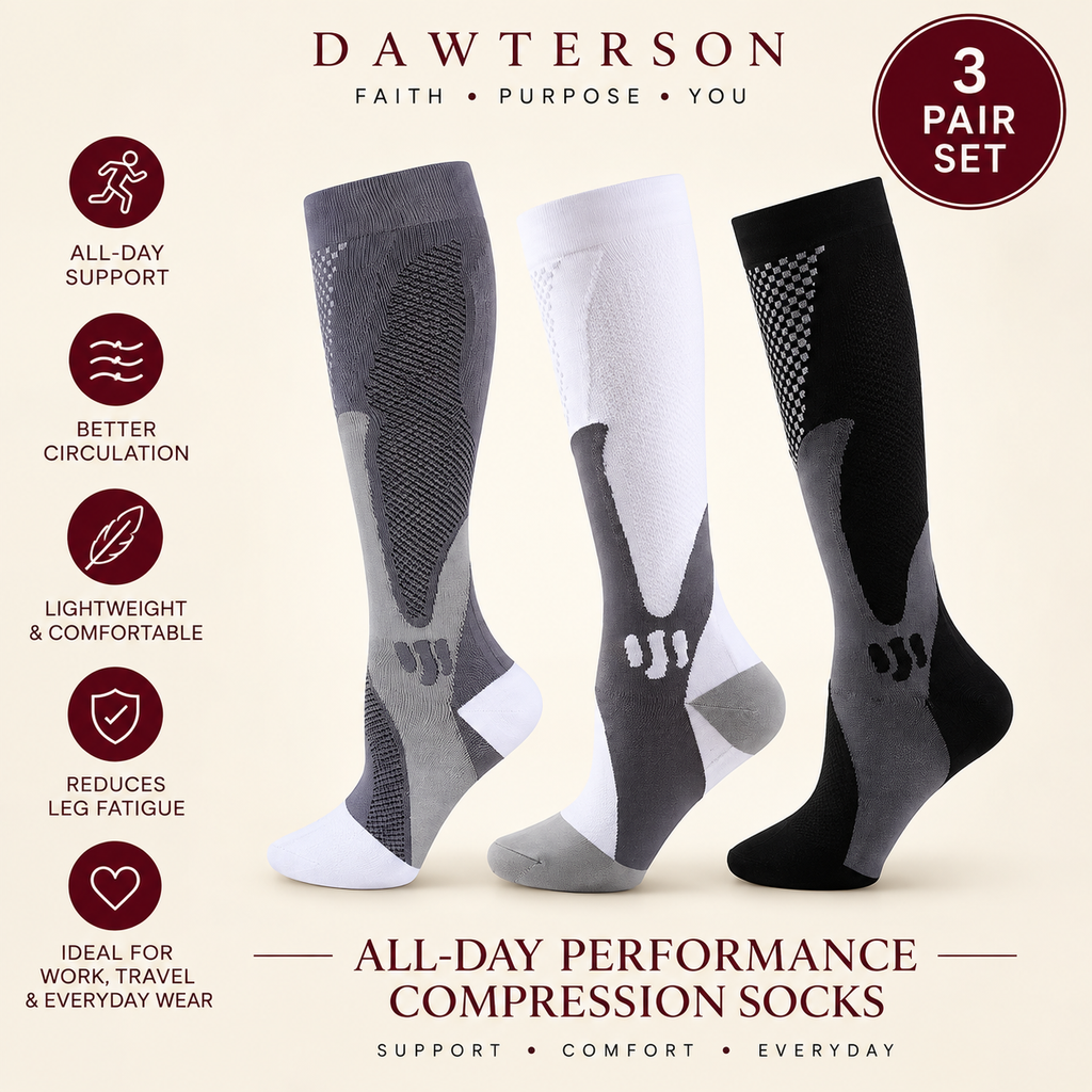 All-Day Performance Compression Socks 3-Pair Set product image