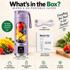 Blend & Go Portable Juicer - What's in the Box - Purple