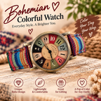 Bohemian Rainbow Vintage Quartz Watch true product hero image