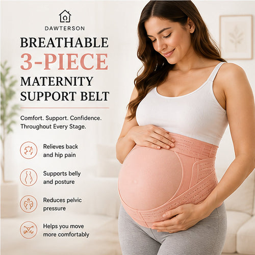 Breathable 3-Piece Maternity Support Belt - Dawterson