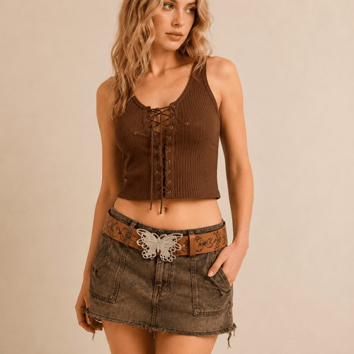 Butterfly Accent Everyday Belt - Dawterson
