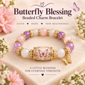 Butterfly Blessing Beaded Charm Bracelet hero image with faith hope and new beginnings