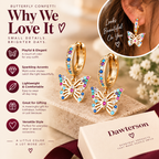 Butterfly Confetti Hoop Earrings why we love it