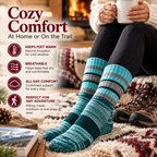 Cozy Merino Wool Hiking Socks cozy indoor lifestyle and comfort