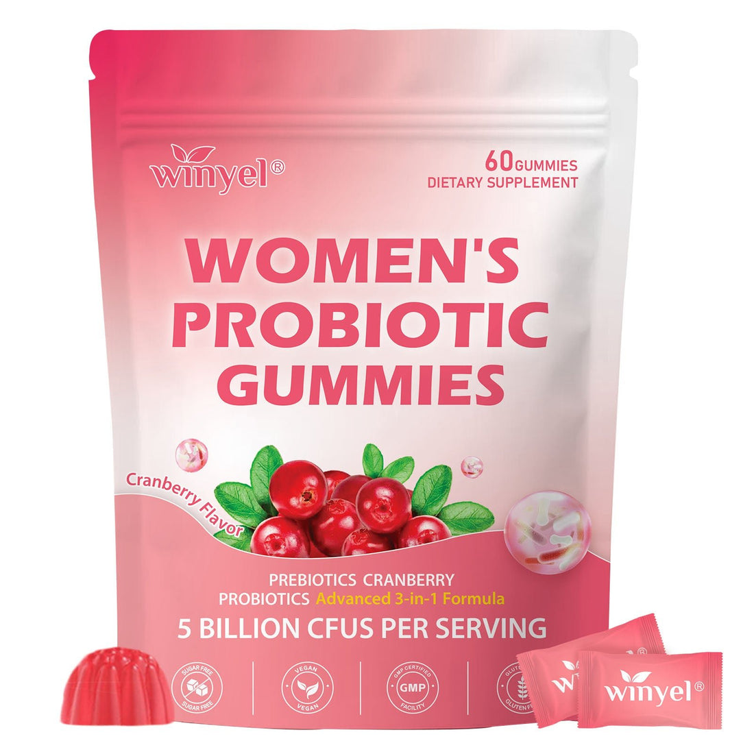 Cranberry + Probiotic Women’s Wellness Gummies