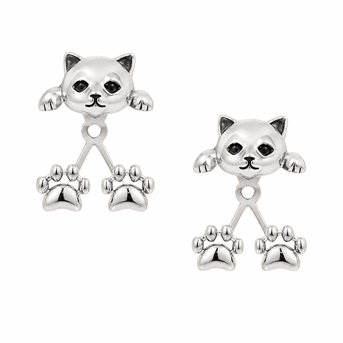 Curiosity's Claw: "Peek-a-Boo" Cat Earrings - Dawterson
