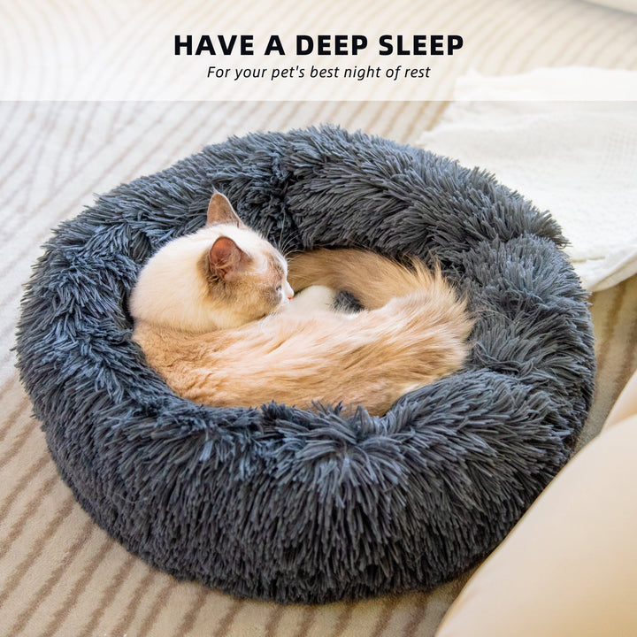 Dog Beds For Small Dogs Round Plush Cat Litter Kennel Pet Nest Mat Puppy Beds - Dawterson