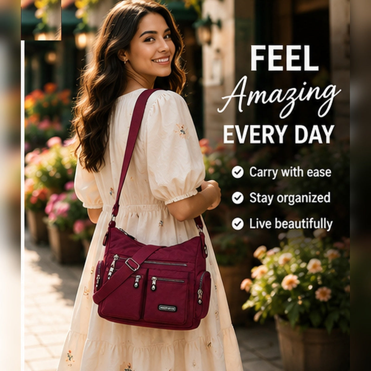 Everyday Multi-Pocket Crossbody Bag - Dawterson