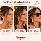Golden Glow crystal drop earrings styled for everyday wear, special occasions, and gifting