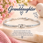 Always With You Granddaughter Infinity Heart Bracelet - no-box hero image