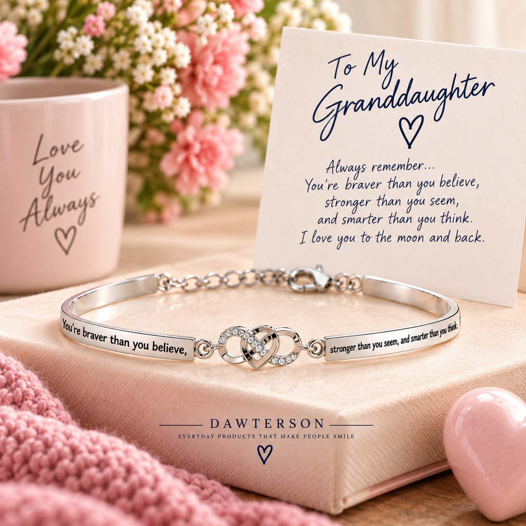 Always With You Granddaughter Infinity Heart Bracelet - sentimental keepsake lifestyle image