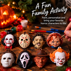 Horror ornament set fun family painting activity