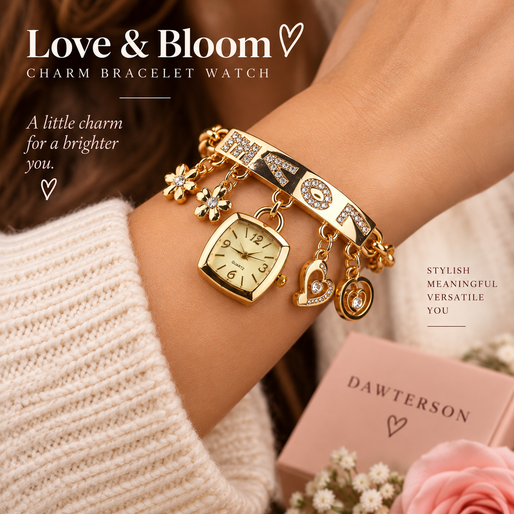 Love & Bloom Charm Bracelet Watch lifestyle image