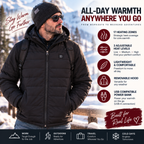 Men's 17-Zone Hooded Heated Jacket winter lifestyle hero