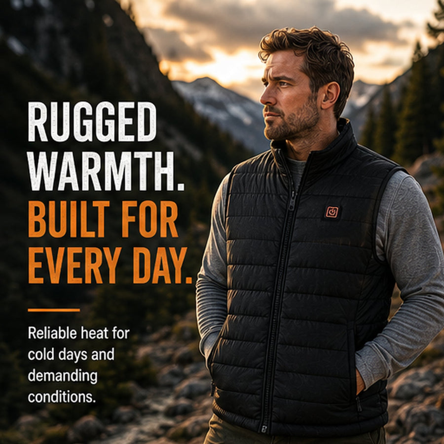 Men’s 6-Zone Rechargeable Heated Vest