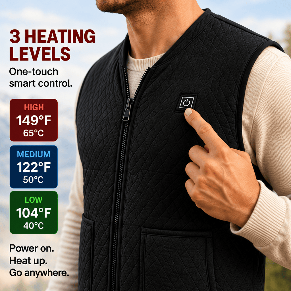 Multi-Zone Smart Heated Everyday Vest - Dawterson