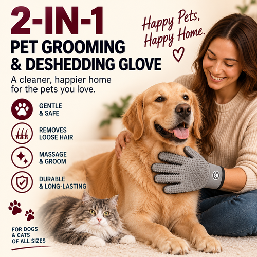 2-in-1 Pet Grooming & Deshedding Glove hero image