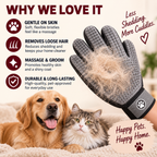 2-in-1 Pet Grooming & Deshedding Glove why we love it image