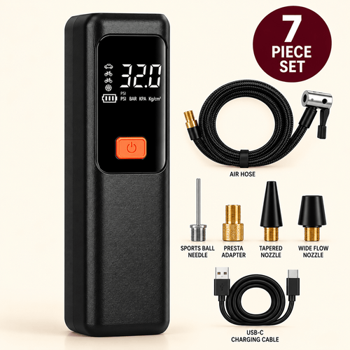 Portable Cordless Tire Inflator with Digital Gauge - Dawterson