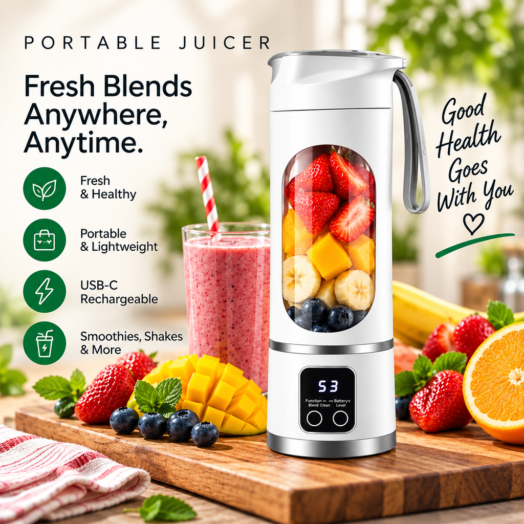 Portable juicer fresh blends anywhere feature image
