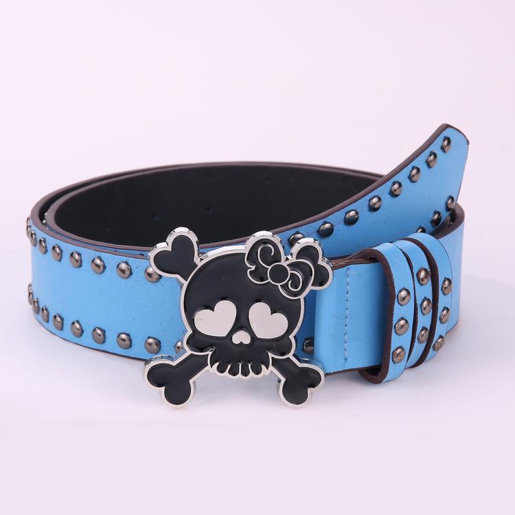 Punk Rivet Skull Statement Belt - Dawterson
