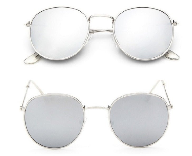 Retro Round Metal-Frame Sunglasses - Dawterson