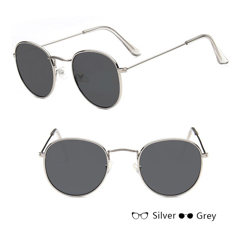Retro Round Metal-Frame Sunglasses - Dawterson