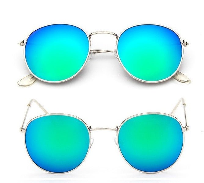 Retro Round Metal-Frame Sunglasses - Dawterson