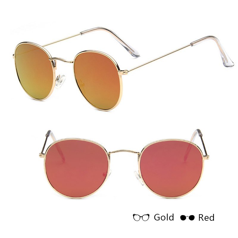 Retro Round Metal-Frame Sunglasses - Dawterson