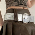 Silver Rivet Statement Belt - Dawterson