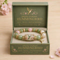 Spring Garden Hummingbird Beaded Bracelet - Dawterson