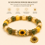 Sunflower Power Inspirational Bracelet - Dawterson