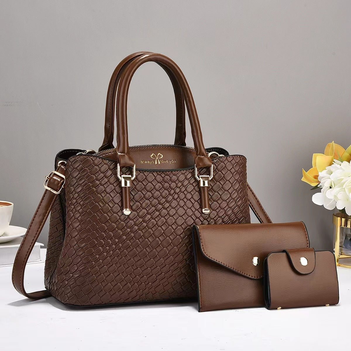 Woven 3-Piece Everyday Bag Set - Dawterson