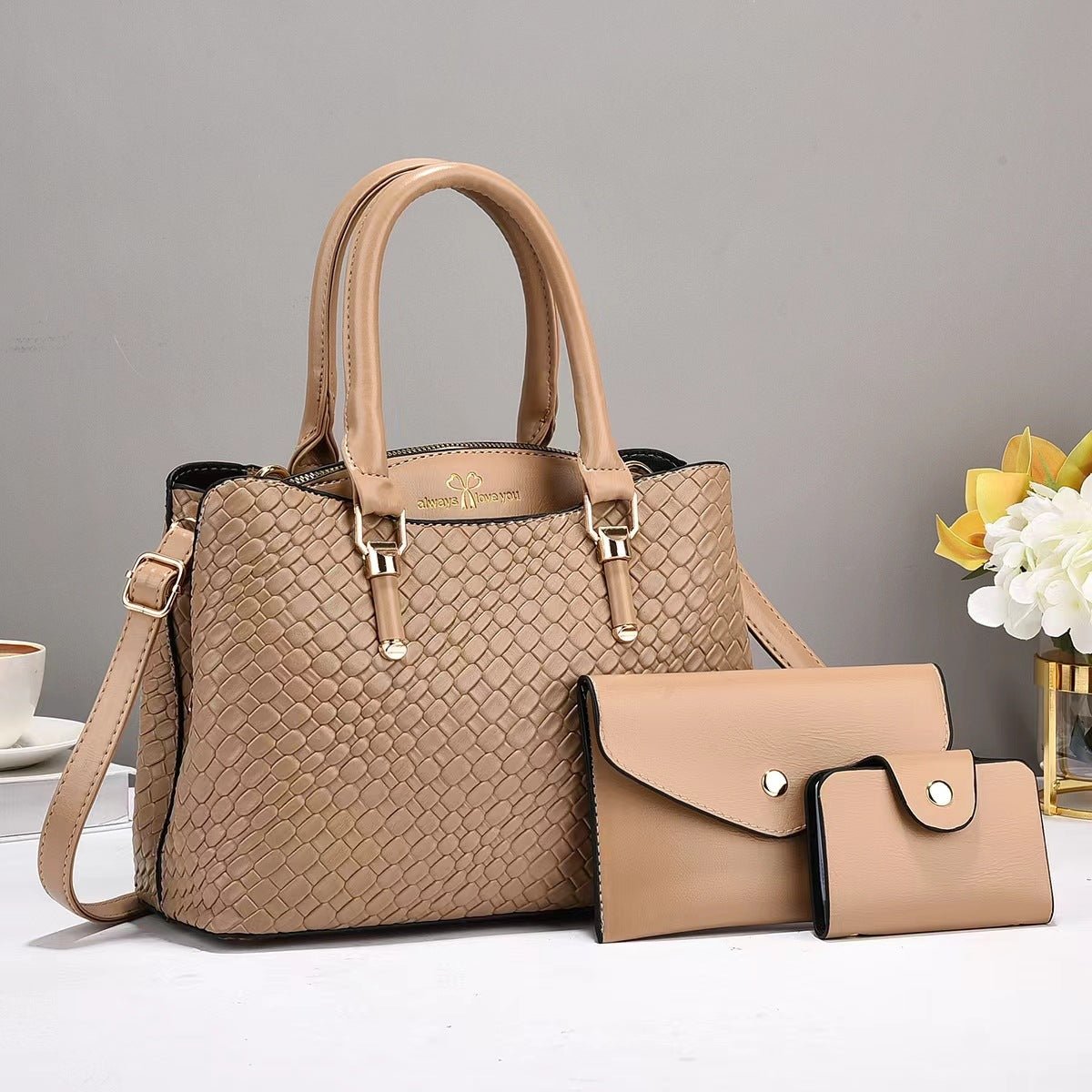 Woven 3-Piece Everyday Bag Set - Dawterson