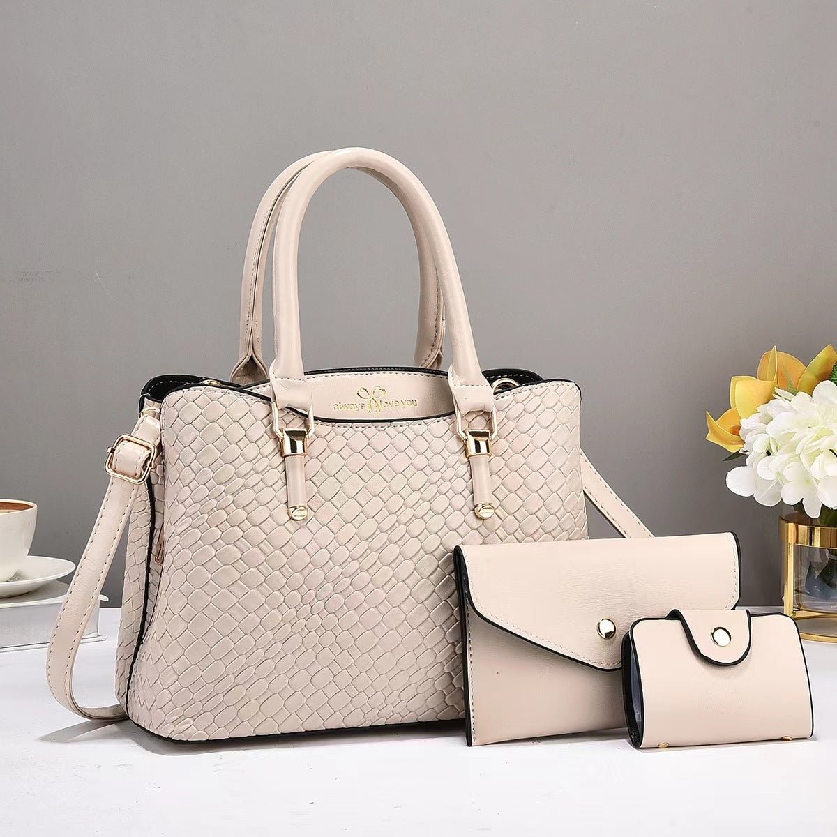 Woven 3-Piece Everyday Bag Set - Dawterson